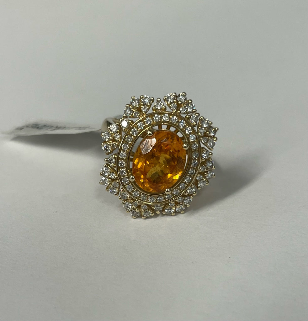 Mandarin Garnet Ring – Fannie Thomas Jewelry