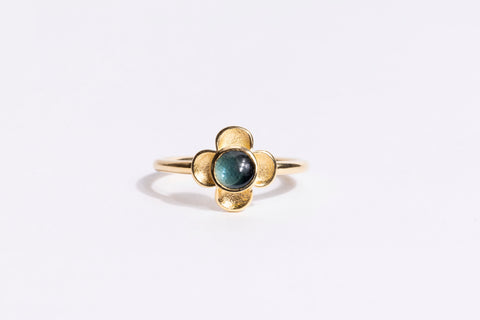 Primrose Stack Ring, Blue Tourmaline