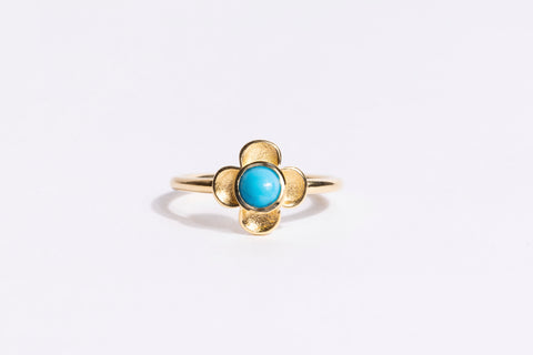 Primrose Stack Ring, Turquoise